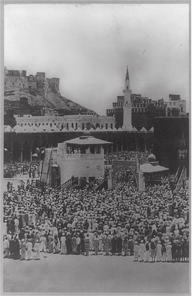 Mecca. Saudi Arabia, is the Prophet Muhammad’s birthplace. (Photo courtesy of Library of Congress, https://www.loc.gov/pictures/item/2013646214/.)