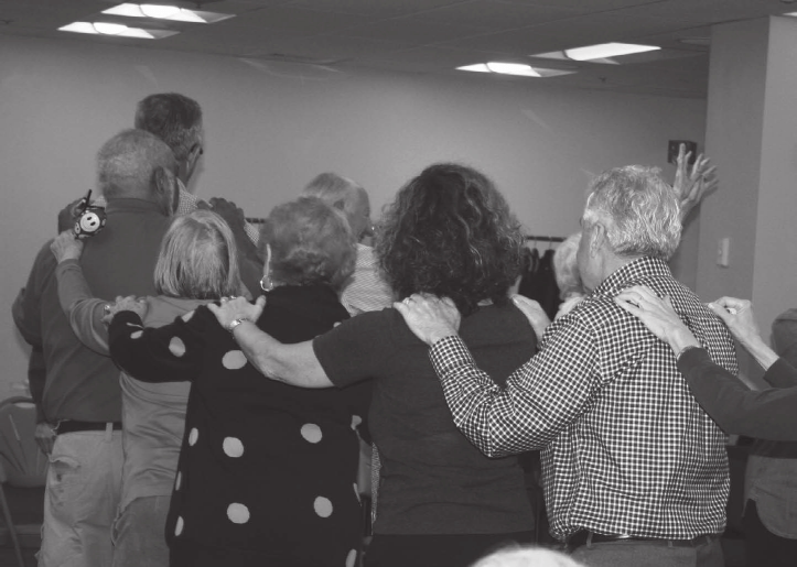 This Conga line spontaneously emerged in an environment where each person had a choice