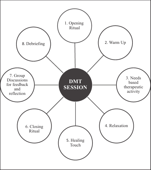 DMT Session Structure in the Sampoornala Process