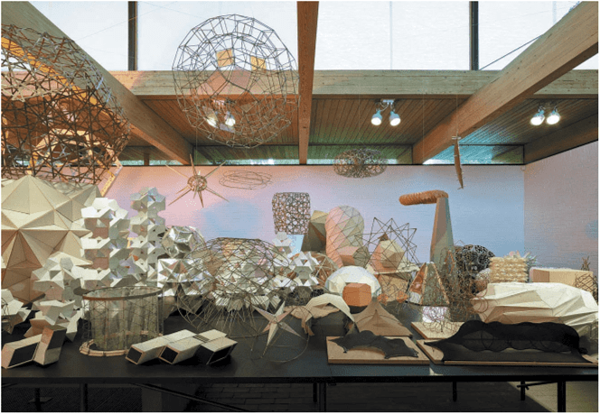 Installation view at Louisiana Museum of Modern Art, Humlebaek, Denmark, 2014. Ólafur Eliasson in collaboration with Einar Thorsteinn. Model room, 2003